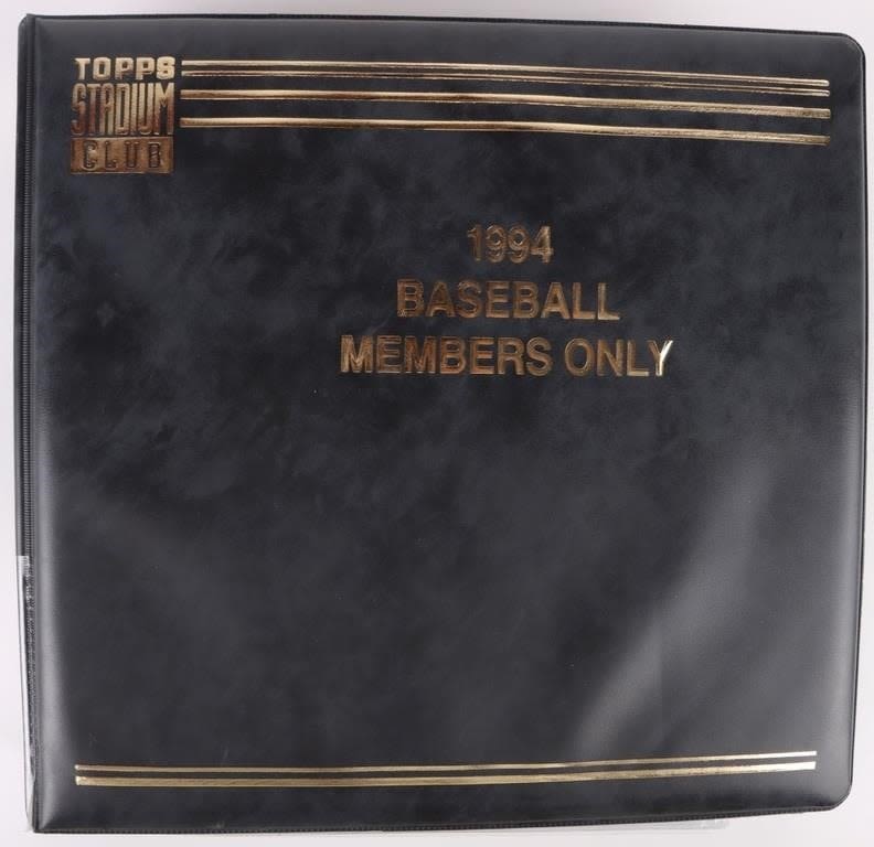 Lot 178323: 1994 STADIUM CLUB BASEBALL CARDS COMEPLETE SET