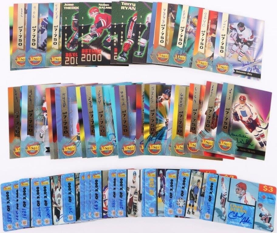 Lot 178325: 1994-5 SIGNATURE ROOKIES HOCKEY & CALL CARDS