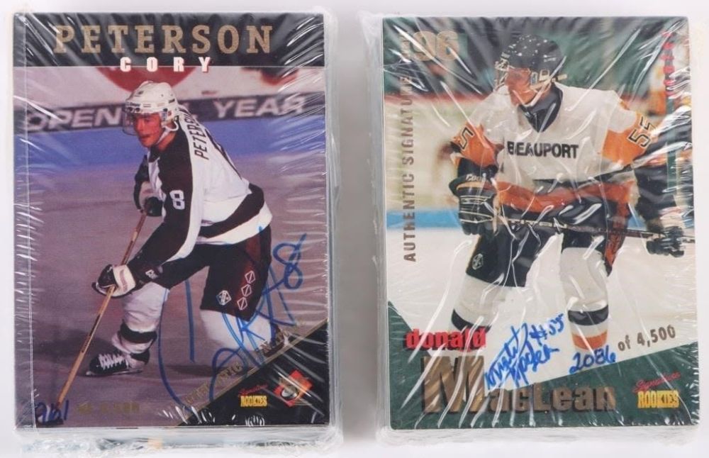 Lot 178326: 1994-5 SIGNATURE ROOKIES SIGNED HOCKEY CARDS
