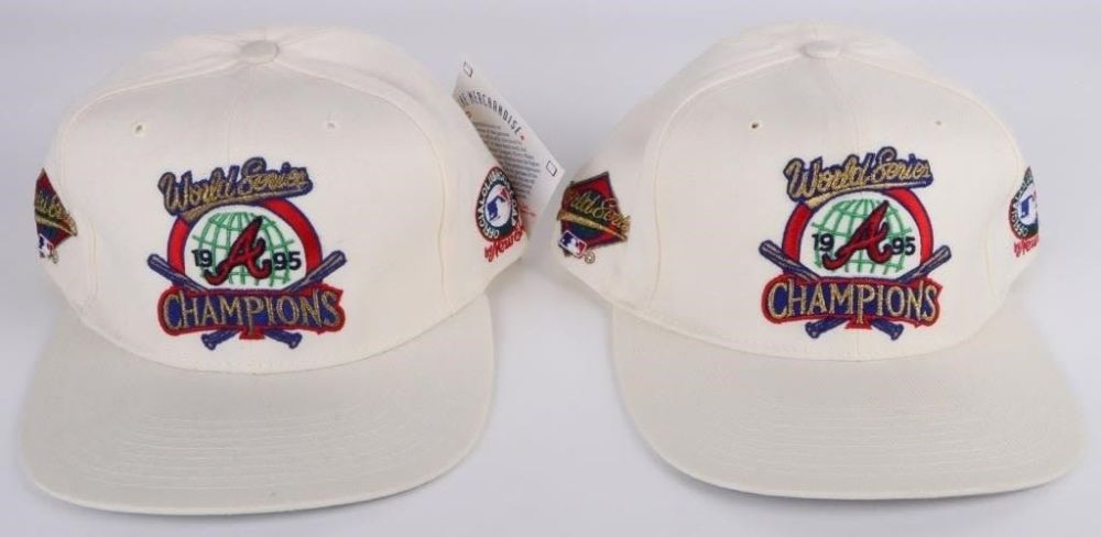 Lot 178331: 1995 ATLANTA BRAVES WORLD SERIES CHAMPIONS CAPS