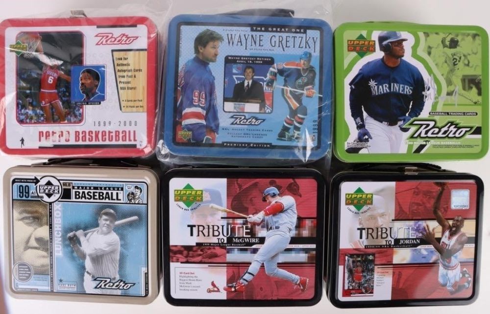 Lot 178344: VINTAGE RETRO SPORTS COLLECTORS TIN / LUCH BOXES