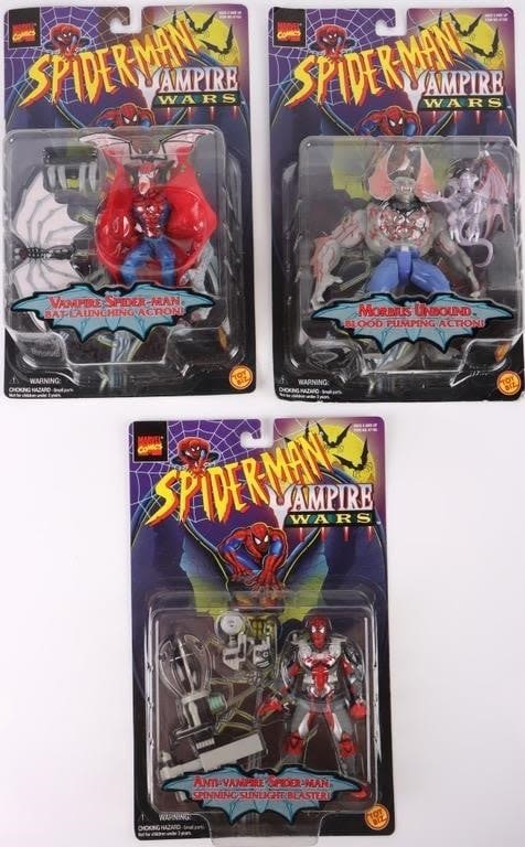 Lot 178346: 1996 MARVEL SPIDERMAN VAMPIRE WARS - LOT OF 3