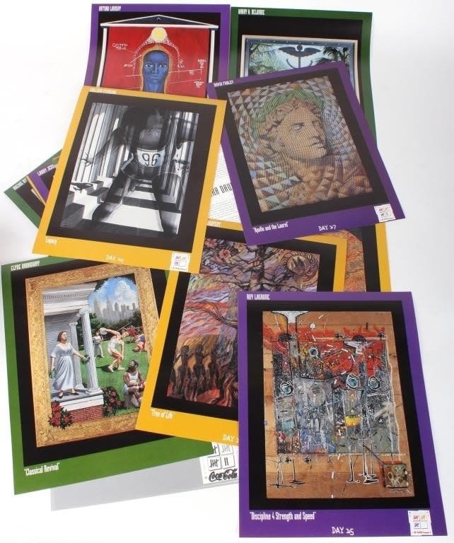 Lot 178373: 1996 ATLANTA OLYMPICS 17 DAYS OLYMPIC ART PRINTS
