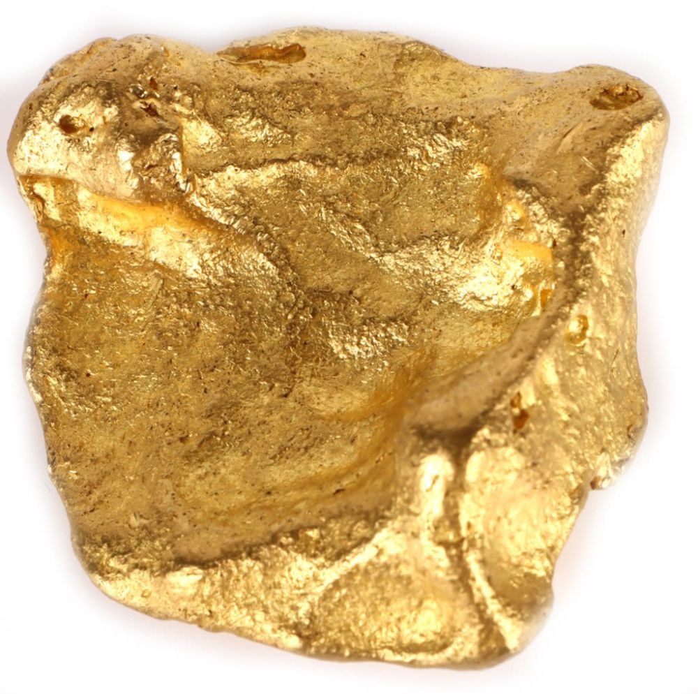 Lot 178294b: 3.52 OZ SOLID GOLD NUGGET AUSTRALIAN WATER FORMED