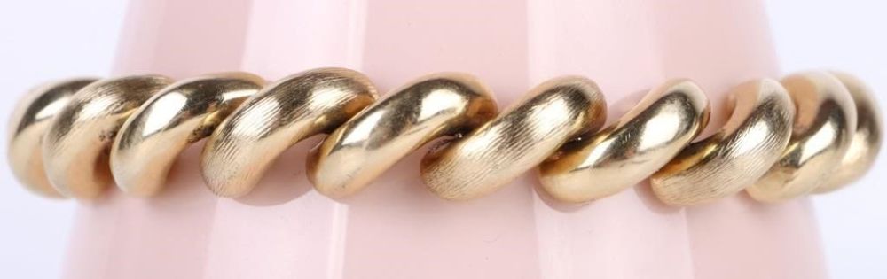 Lot 179164: 14K YELLOW GOLD SAN MARCO UNISEX BRACELET