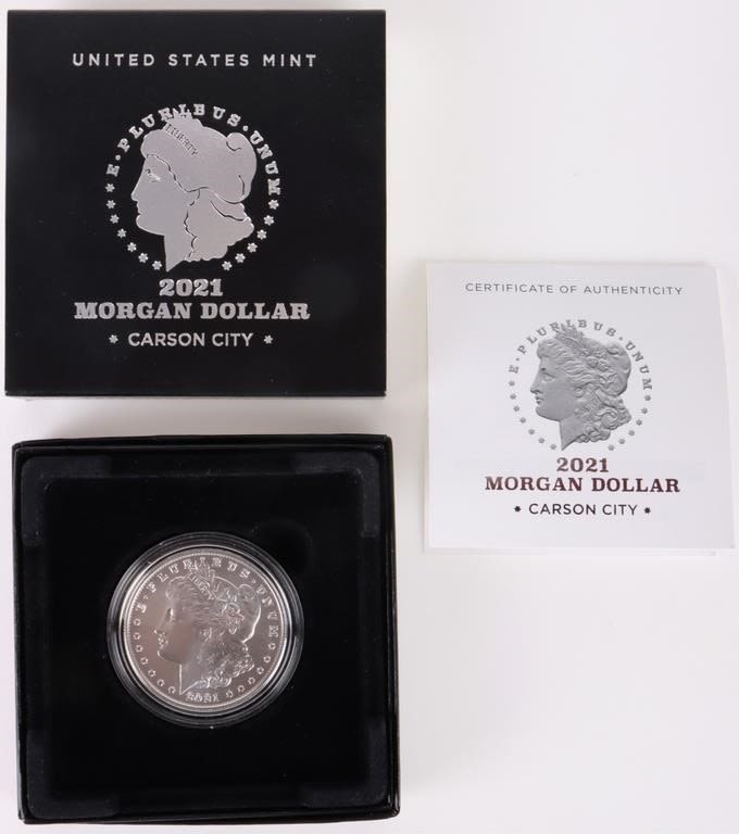 Lot 179209: 2021 CARSON CITY MORGAN SILVER DOLLAR US MINT