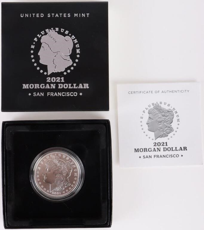 Lot 179212: 2021 MORGAN SAN FRANCISCO SILVER DOLLAR US MINT