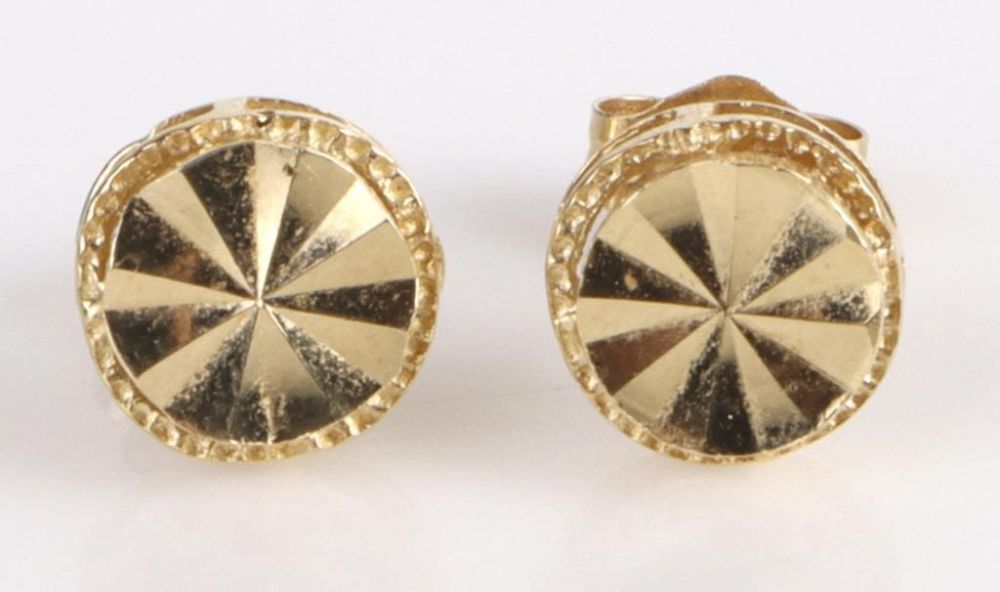 Lot 179248: 14K YELLOW GOLD LADIES STUD EARRINGS