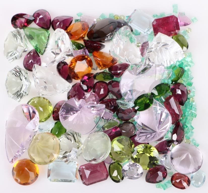 Lot 179253: 195.80CTW ASSORTED LOOSE SEMI-PRECIOUS GEMSTONES