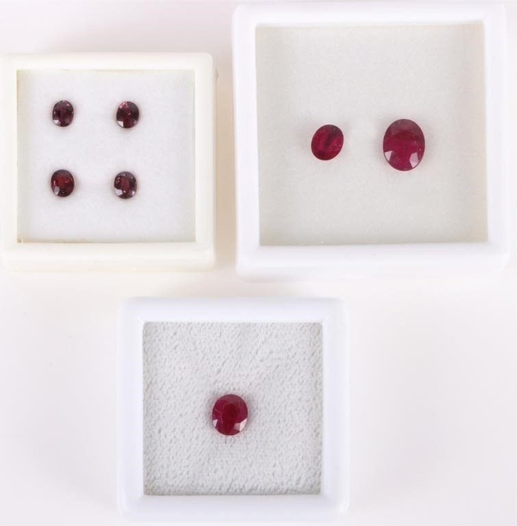 Lot 179259: 6.68CTW RED RUBIES LOOSE GEMSTONES - LOT OF 7