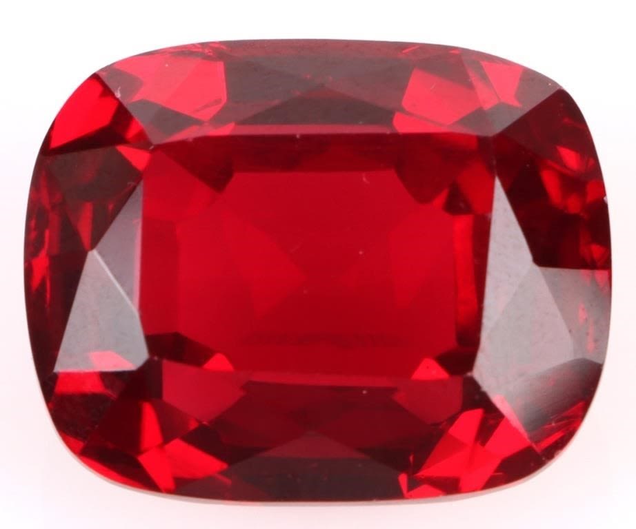 Lot 179261: 45.90CT RECT. CUSHION CUT RUBY LOOSE GEMSTONE