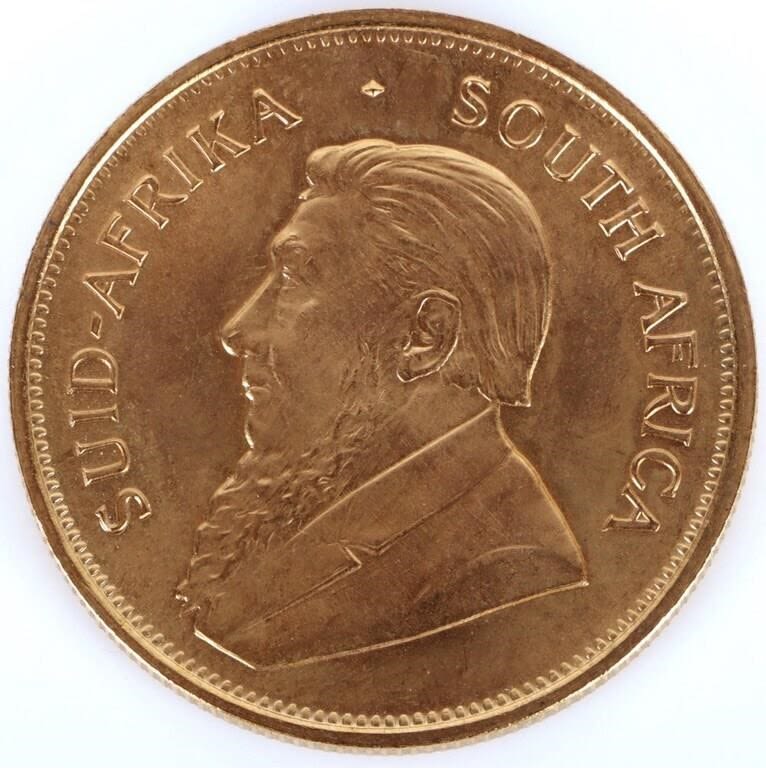 Lot 179387: SOUTH AFRICAN KRUGERRAND FINE GOLD 1OZ 1978