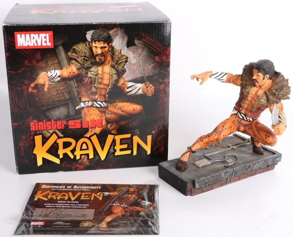 Lot 179401: KRAVEN SINISTER SIX DIAMOND SELECT MINI-STATUE