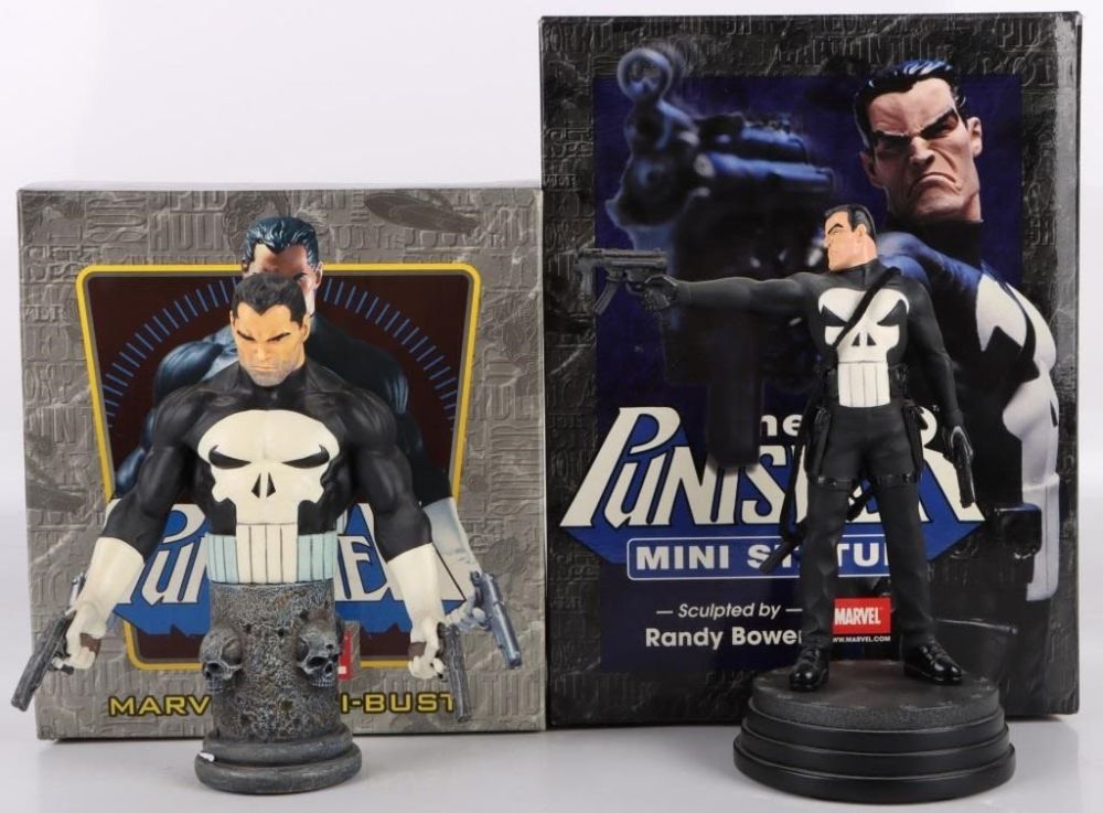 Lot 179403: THE PUNISHER MINI STATUE & BUST BOWEN DESIGNS