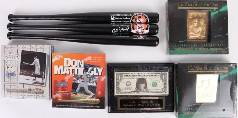 Lot 179410: CAL RIPKEN JR. MEMORABILIA & OTHER - LOT OF 8