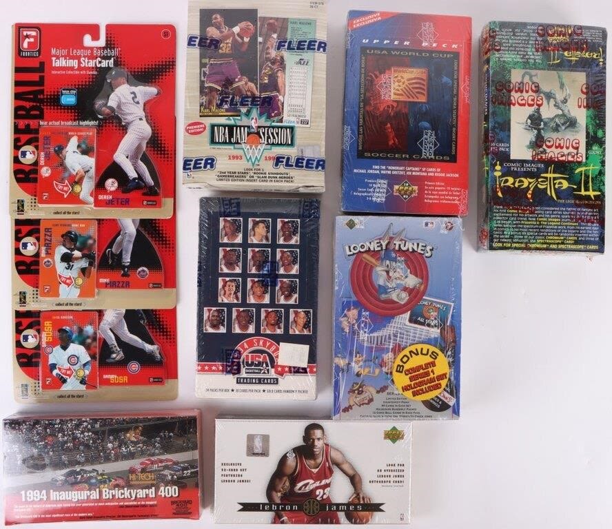 Lot 179413: ASSORTED SPORTS & COMIC SEALED CARD PACKS