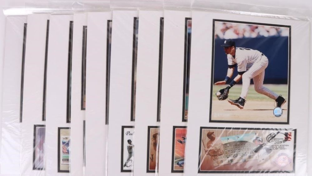 Lot 179414: BASEBALL COLLECTOR'S FRAMED STAMP POSTERS