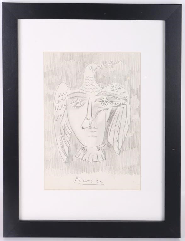 Lot 179054b: PABLO PICASSO ORIGINAL SPANISH SKETCHING AFTER