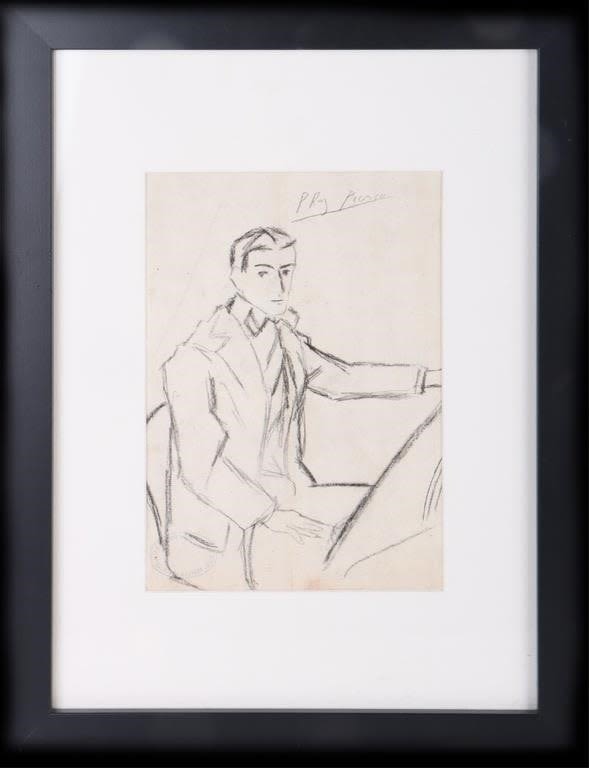 Lot 179054c: PABLO PICASSO ORIGINAL SKETCHING IN THE MANNER OF