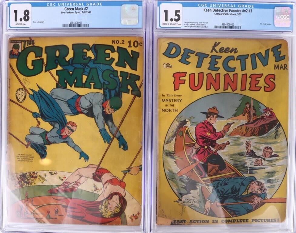 Lot 179167d: GOLDEN AGE GRADED COMIC BOOKS - LOT OF 2
