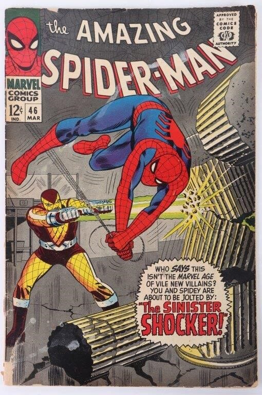Lot 179167f: AMAZING SPIDER-MAN #46 - 1ST APP. SHOCKER *KEY
