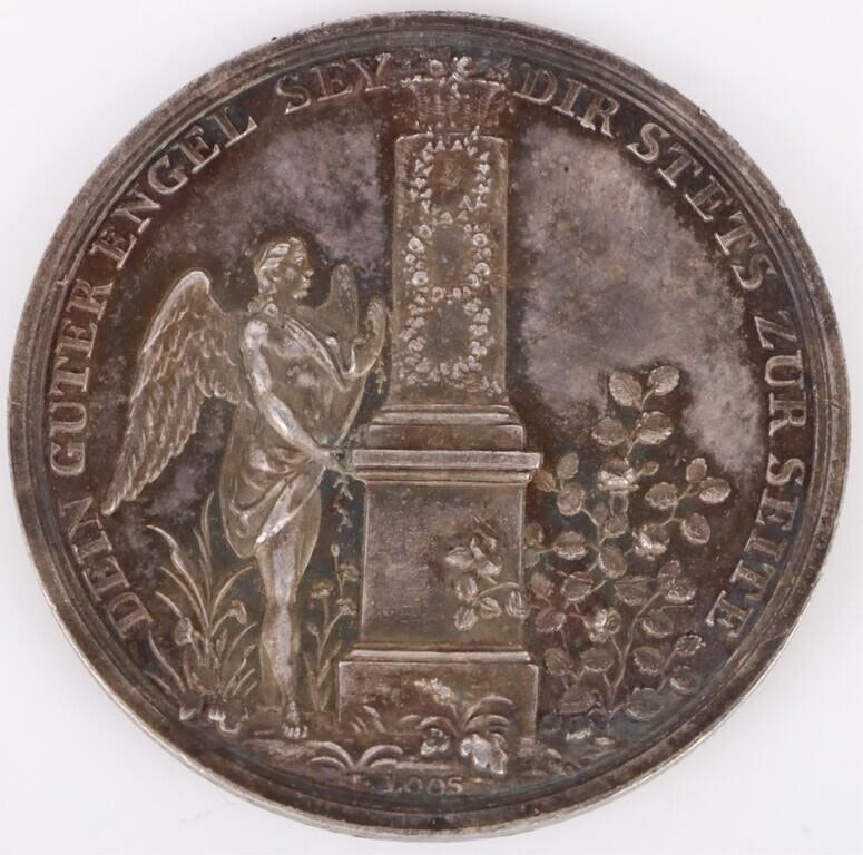 Lot 181406: 1840 BEREAVEMENT MEDAL LOOS COMPANY MINT