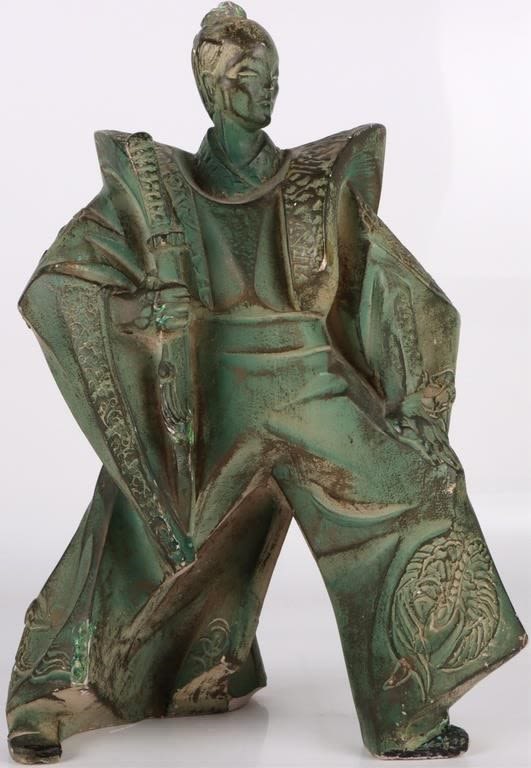 Lot 180206: AUSTIN PRODUCTIONS INC CLAY SAMURAI STATUE