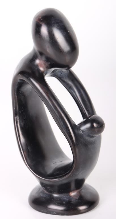 Lot 180219: AFRICAN STONE KIOKO MWITIKI SIGNED SCUPLTURE