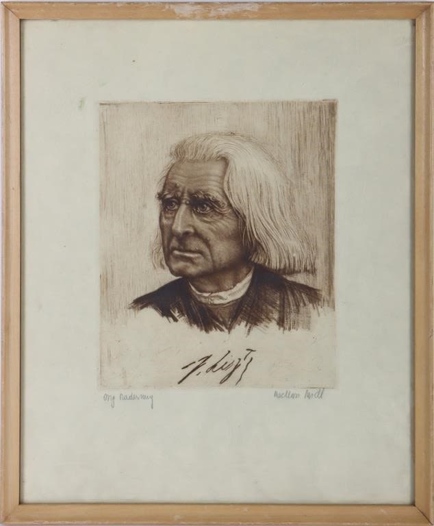 Lot 180253: FRANZ LISZT BY FERDINAND MICHL LITHOGRAPH