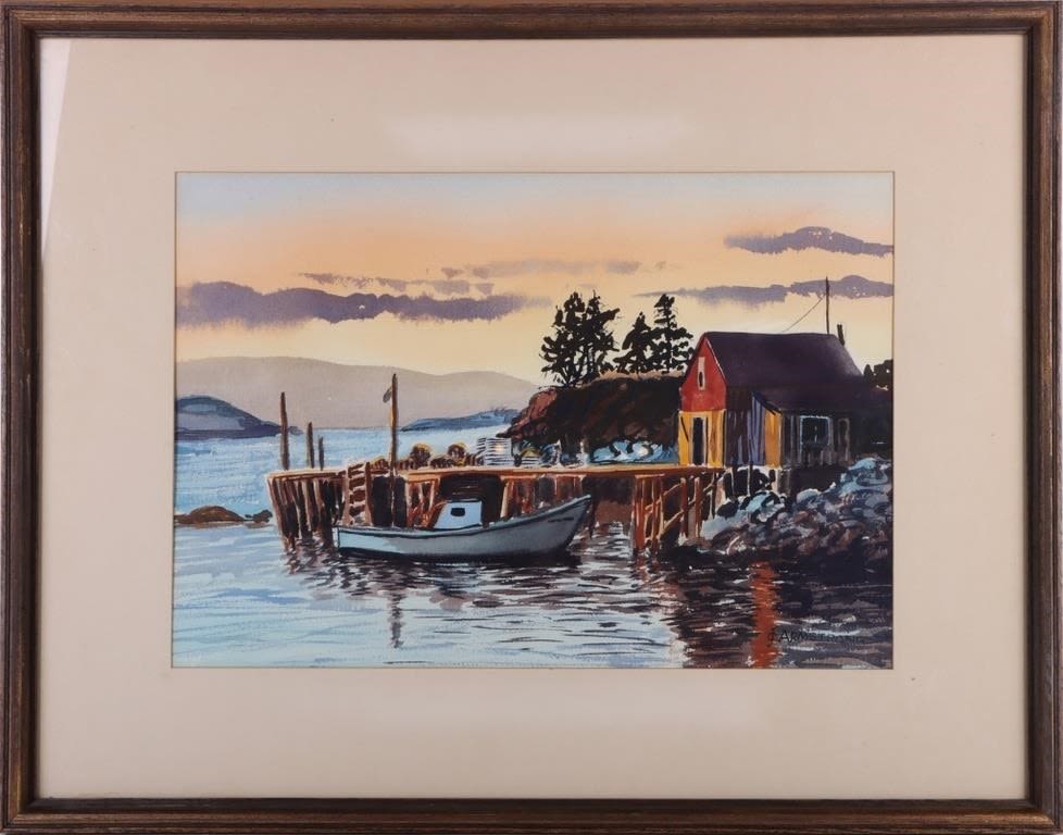 Lot 180274: JAMES C. ARMSTRONG ORIGINAL WATERCOLOR PAINTING