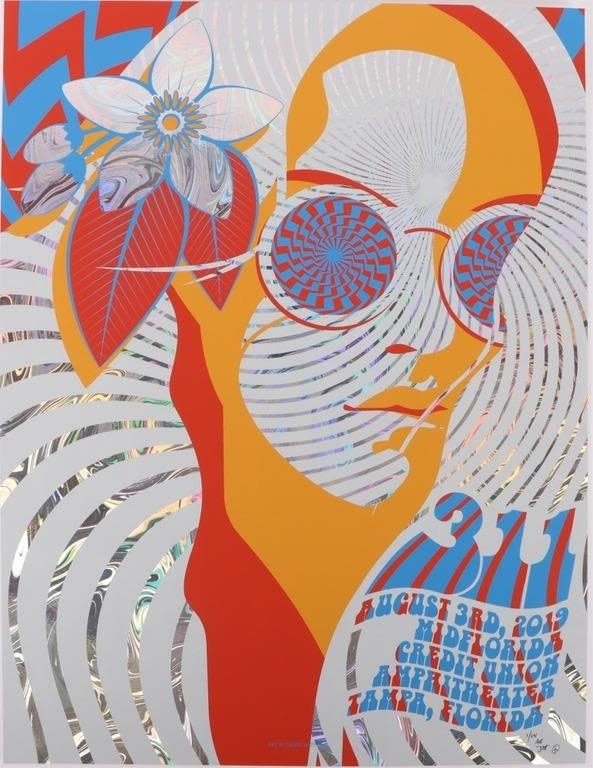 Lot 180322: DEREK HATFIELD SIGNED & NUMBERED 311 HOLO PRINT