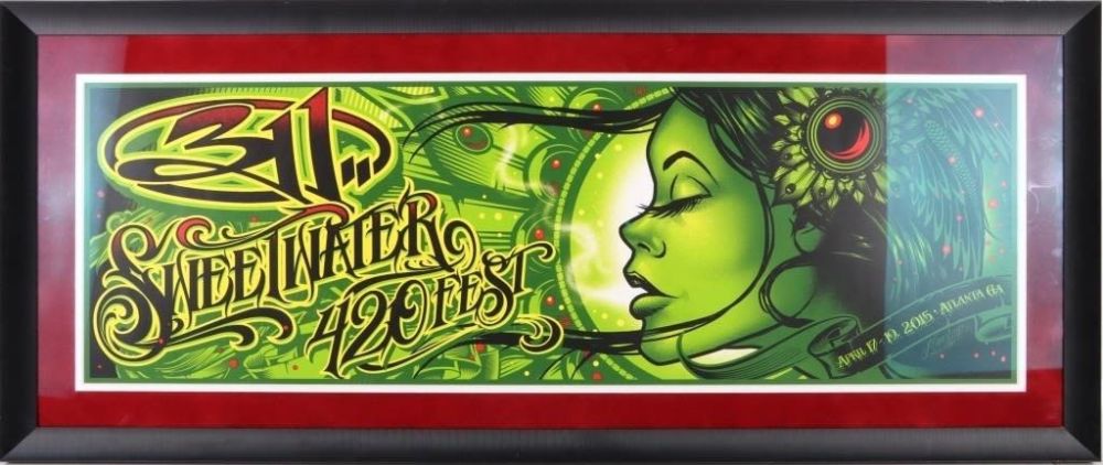 Lot 180324: MAXX242 311 ROCK EVENT ART POSTER 2019 SWEETWATER