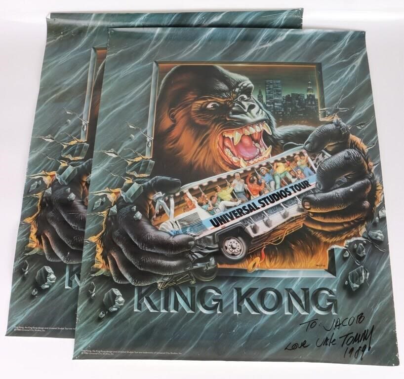 Lot 180345: KING KONG UNIVERSAL STUDIOS TOUR 1986 POSTERS