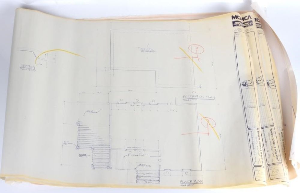 Lot 180350: ORIGINAL JAWS BLUEPRINTS UNIVERSAL STUDIOS (6)