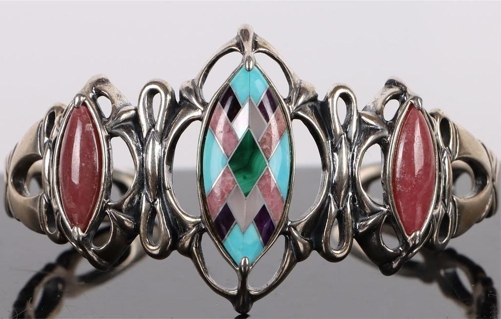 Lot 183150: STERLING SILVER SOUTHWEST STYLE CUFF BRACELET