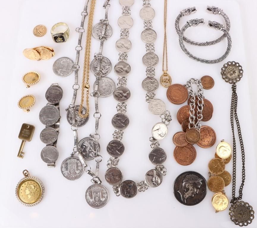 Lot 183192: COLLECTIBLE COIN LADIES JEWELRY & MORE