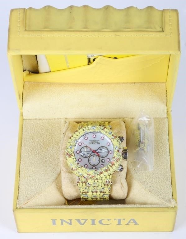 Lot 183208: INVICTA MEN'S GRAND PRO DIVER SPONGEBOB WATCH