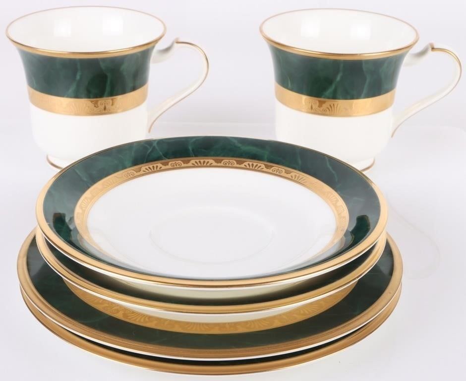 Lot 183214: RARE NORITAKE BONE CHINA FITZGERALD PARTIAL SETS