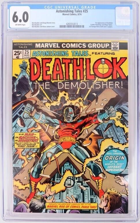 Lot 183239: ASTONISHING TALES #25 (1ST DEATHLOCK) CGC 6.0