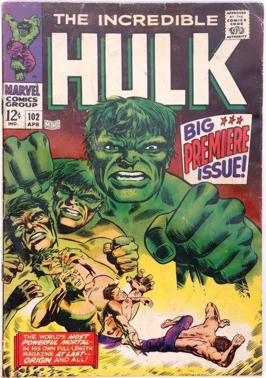 Lot 183241: THE INCREDIBLE HULK #102 MARVEL COMIC 1968