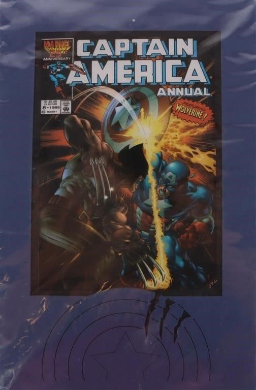 Lot 183244: MARVEL COMICS CAPTAIN AMERICA ANNUAL #8 LASER-CEL
