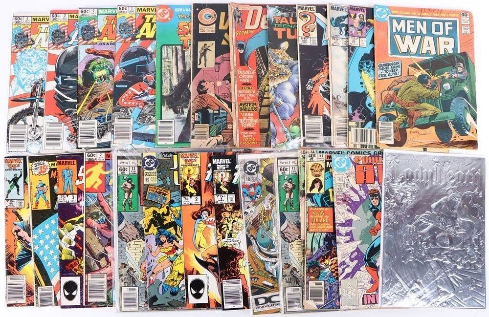 Lot 183246: ASSORTED COMIC BOOKS 20¢-75¢ MARVEL DC LOT OF 27