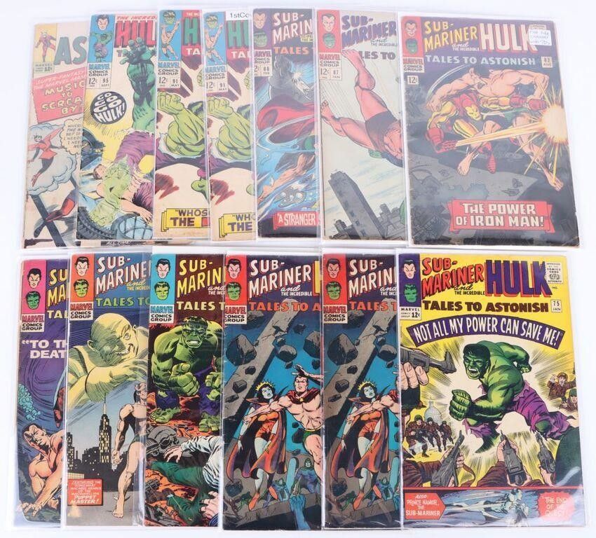 Lot 183252: 1960'S MARVEL TALES TO ASTONISH COMICS - LOT OF 13