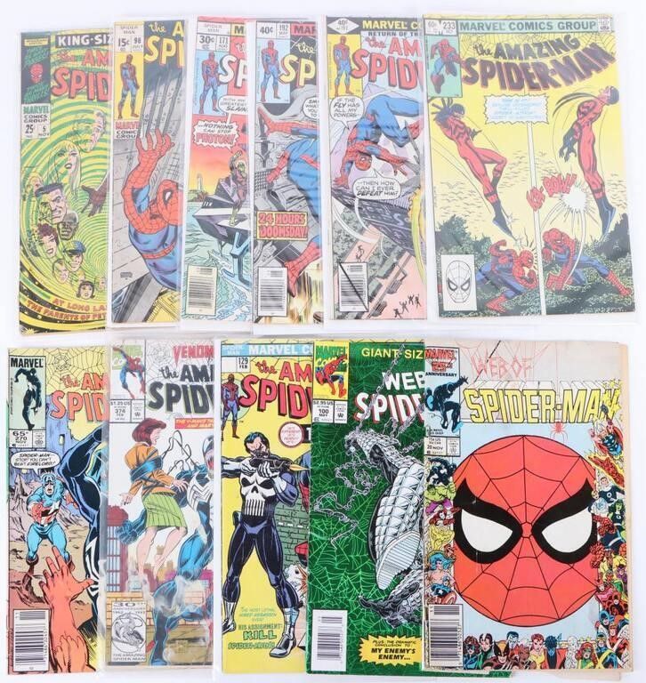 Lot 183254: THE AMAZING SPIDER-MAN COMICS - LOT OF 10