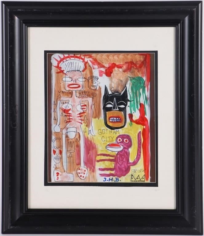 Lot 183288: IN THE MANNER OF JMB GOTHAM CITY HAND PAINTING
