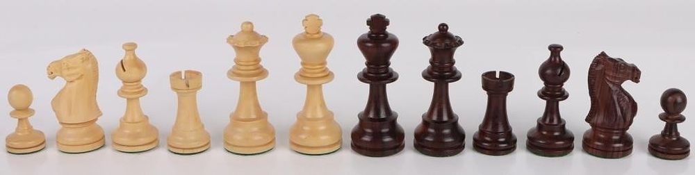 Lot 183370: VINTAGE WOOD TOUNAMENT STAUNTON CHESS PIECES