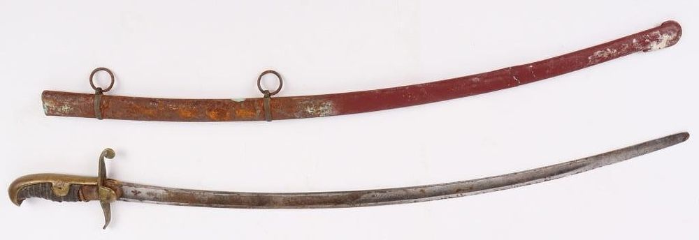 Lot 183393: CIVIL WAR LIGHT ARTILLERY SABER W/ SCABBARD