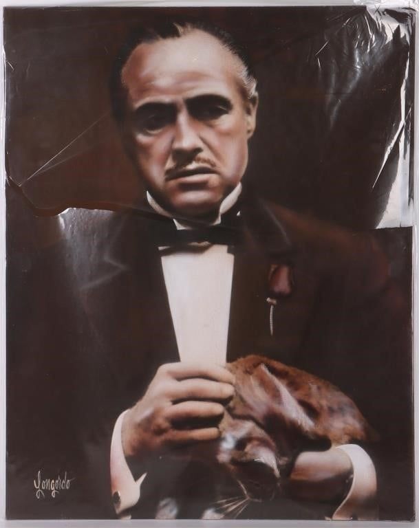 Lot 185228: MARLON BRANDO ORIGINAL PAINTING BY GARY LONGORDO