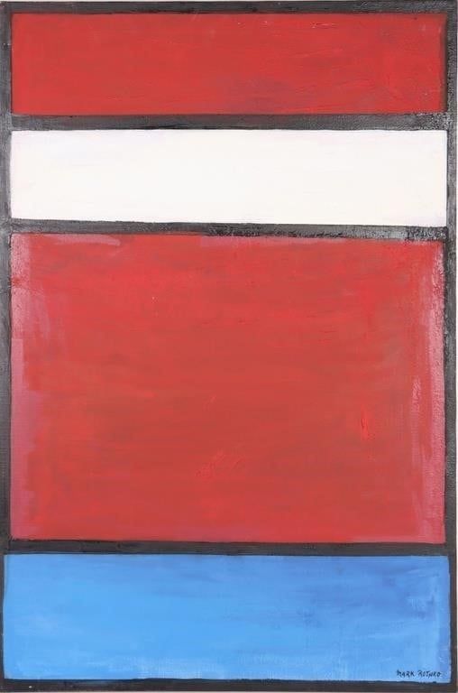 Lot 185237: AFTER MARK ROTHKO ORIGINAL OIL PAINTING