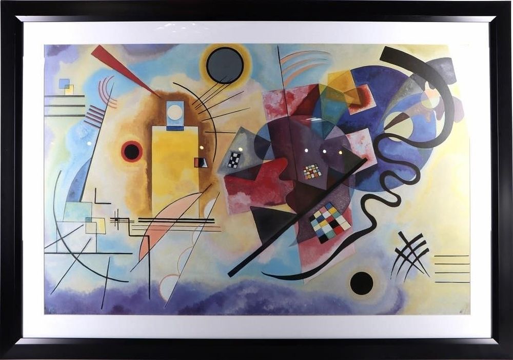 Lot 185240: WASSILY KANDINSKY "GELB ROT BLAU" CANVAS PRINT ART